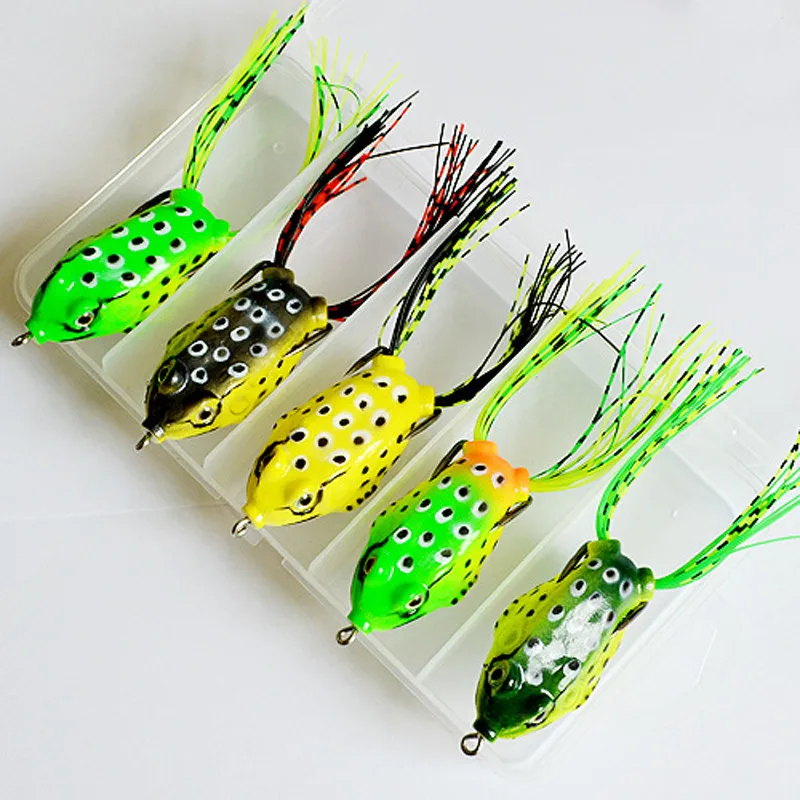 5 Hollow Body Topwater Frogs Fishing Lures Baits With A set of frog bait Soft Skin Hollow Body Topwater Frog 5.5cm Length A30512
5 Hollow Body Topwater Frogs Fishing Lures Baits With A set of frog bait Soft Skin Hollow Body Topwater Frog 5.5cm Length A30512