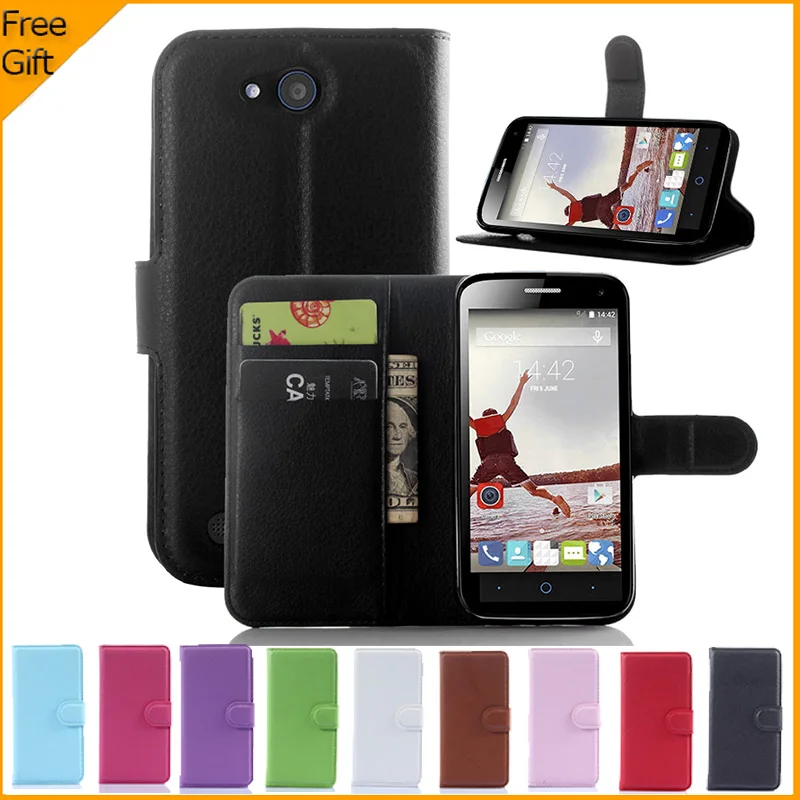 Новый роскошный кошелек флип кожаный чехол для ZTE клинок Q Lux 4 г сотовый телефон