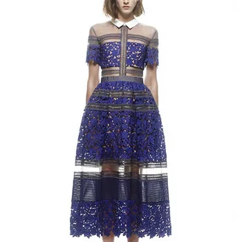 2019 New Runway desginer Summer Lace Evening Party Runway Dress Self Portrait Turn-down Collar Long women Dresses robe Vestidos
2019 New Runway desginer Summer Lace Evening Party Runway Dress Self Portrait Turn-down Collar Long women Dresses robe Vestidos