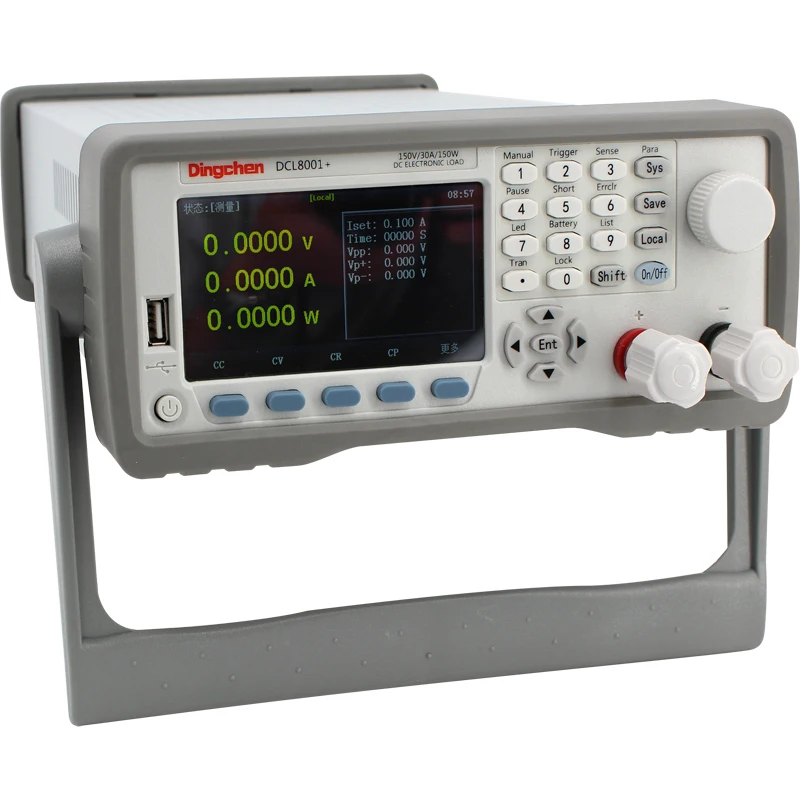 RS232 communication, DC electronic load DCL8001 single pass / dual channel 150W LED drive battery capacity load tester
RS232 communication, DC electronic load DCL8001 single pass / dual channel 150W LED drive battery capacity load tester