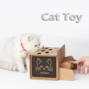 Funny Cat Toy Hamster Machine Box Thickened corrugated paper Pet Supplies Whac-A-Mole Mouse Pet Supplies Interactive Puzzle Play
Funny Cat Toy Hamster Machine Box Thickened corrugated paper Pet Supplies Whac-A-Mole Mouse Pet Supplies Interactive Puzzle Play