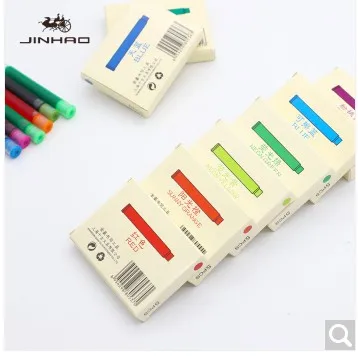 12 Colors for Choose Portable Jinhao Universal Ink Cartridge 25pcs Non-carbon 2.6 Caliber Refills for Fountain Pen
12 Colors for Choose Portable Jinhao Universal Ink Cartridge 25pcs Non-carbon 2.6 Caliber Refills for Fountain Pen