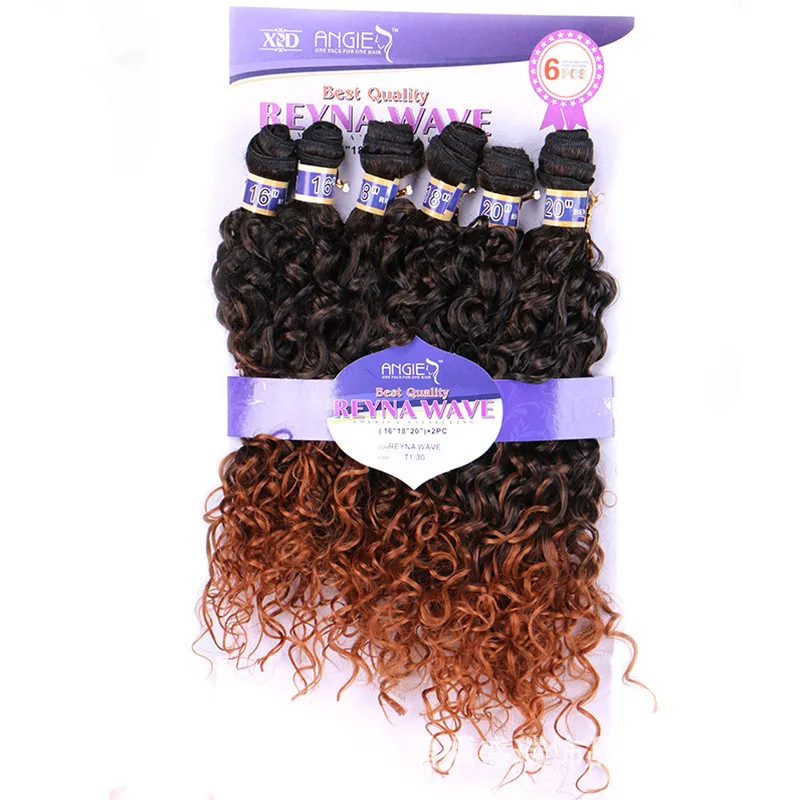 Eunice Hair Water Wave Synthetic Bundles 6Pcs/Pack Full Head 16 18 20INCH T1B/30/27 Ombre Hair Extension Sew in Weft FOR WOMEN
Eunice Hair Water Wave Synthetic Bundles 6Pcs/Pack Full Head 16 18 20INCH T1B/30/27 Ombre Hair Extension Sew in Weft FOR WOMEN