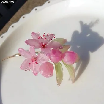 LALAVARA 2pcs pink pear blossoms hairpins Chinese vintage wedding bridal Kanzashi hair accessories
LALAVARA 2pcs pink pear blossoms hairpins Chinese vintage wedding bridal Kanzashi hair accessories