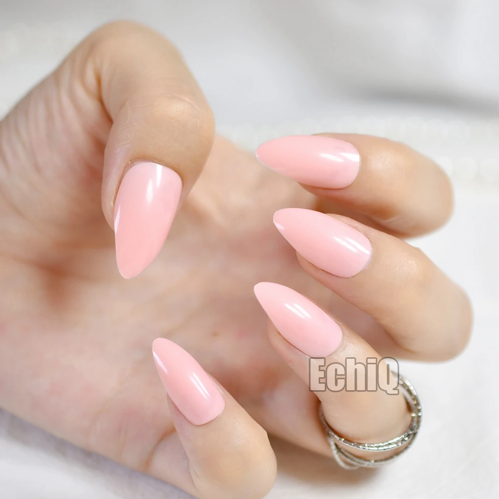 Fashion Pink Lotus Color Oval Sharp end Stiletto False Nails Baby Pink Pointed Fake Nails Tips Manicure Artificial Nails Salon
Fashion Pink Lotus Color Oval Sharp end Stiletto False Nails Baby Pink Pointed Fake Nails Tips Manicure Artificial Nails Salon
