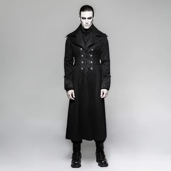 Steampunk Men's Long Jacket Black Striped Red Stripes Coat Winter Coats Stage Performance Personality Cosplay Costume
Steampunk Men's Long Jacket Black Striped Red Stripes Coat Winter Coats Stage Performance Personality Cosplay Costume
