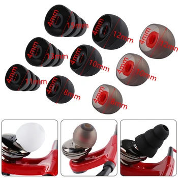 10Pcs/1/5Pair Silicone 4MM Replacement In-ear Earphone Earbuds Ear Tips Cover Cap Soft Rubber Universal Replacement Ear Tips
10Pcs/1/5Pair Silicone 4MM Replacement In-ear Earphone Earbuds Ear Tips Cover Cap Soft Rubber Universal Replacement Ear Tips