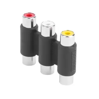ALLOYSEED 3RCA Female to Female Coupler AV Video Audio Extension Adapter Cable Adapter Connector
ALLOYSEED 3RCA Female to Female Coupler AV Video Audio Extension Adapter Cable Adapter Connector