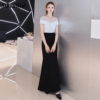 Mbcullyd Long Mermaid Bridesmaid Dresses V Neck 2019 Black Satin Floor Length Black Maid Of Honor Dress Women Vestidos de fiesta
Mbcullyd Long Mermaid Bridesmaid Dresses V Neck 2019 Black Satin Floor Length Black Maid Of Honor Dress Women Vestidos de fiesta