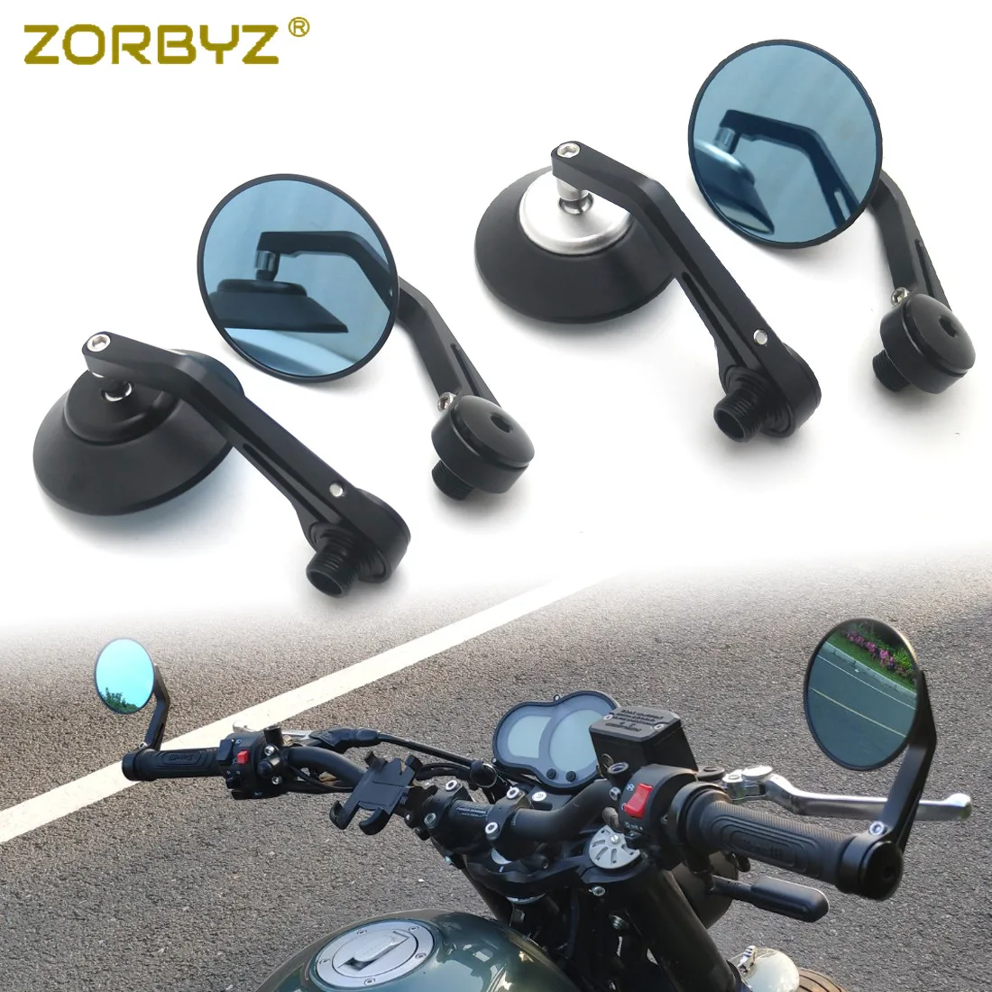 Black Bar End Mirror CNC Round Handlebar Rearview Mirrors With Thread Inside For Benelli Leoncino 500 502c 752s BN600 BN300
Black Bar End Mirror CNC Round Handlebar Rearview Mirrors With Thread Inside For Benelli Leoncino 500 502c 752s BN600 BN300