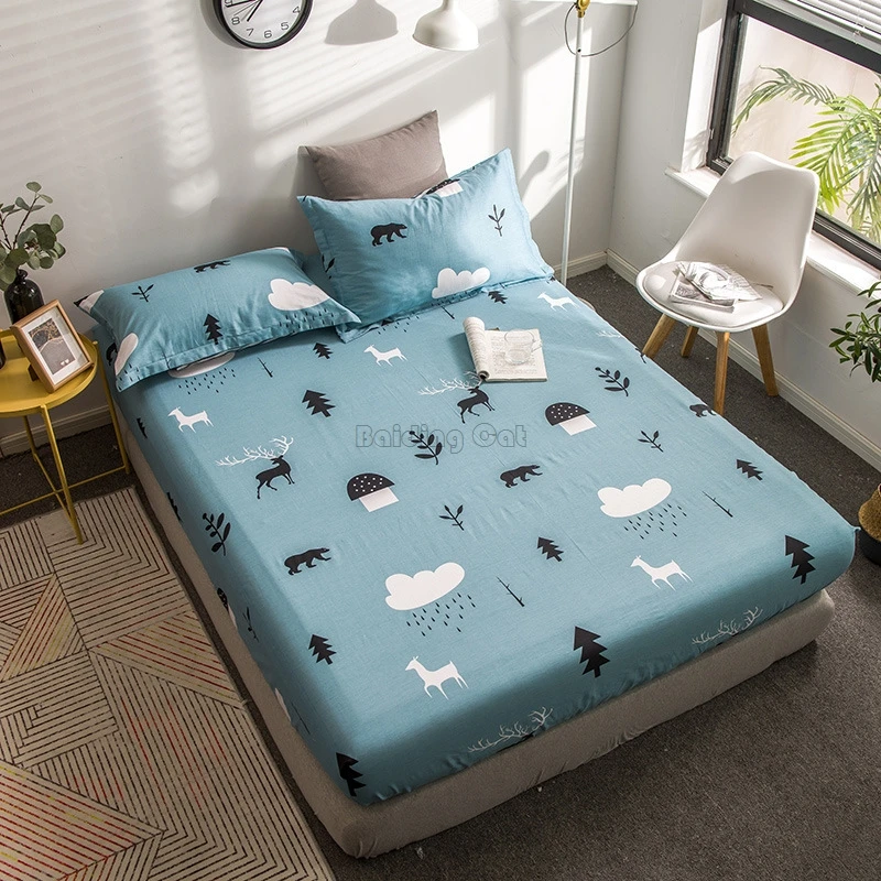 New Design Cartoon Animals Bed Sheet 100% Cotton Fabric Fitted Sheet with Four Corners Rubber Band Twin Full Queen Size for Kids
New Design Cartoon Animals Bed Sheet 100% Cotton Fabric Fitted Sheet with Four Corners Rubber Band Twin Full Queen Size for Kids