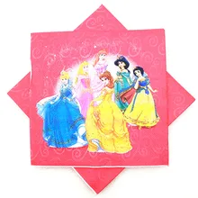 Party Themes Kids Promotion For Promotional Hot S Disney Six Princess Theme Napkins Print Belle Kids Birthday Party Decration Supplies 20pcs Lot