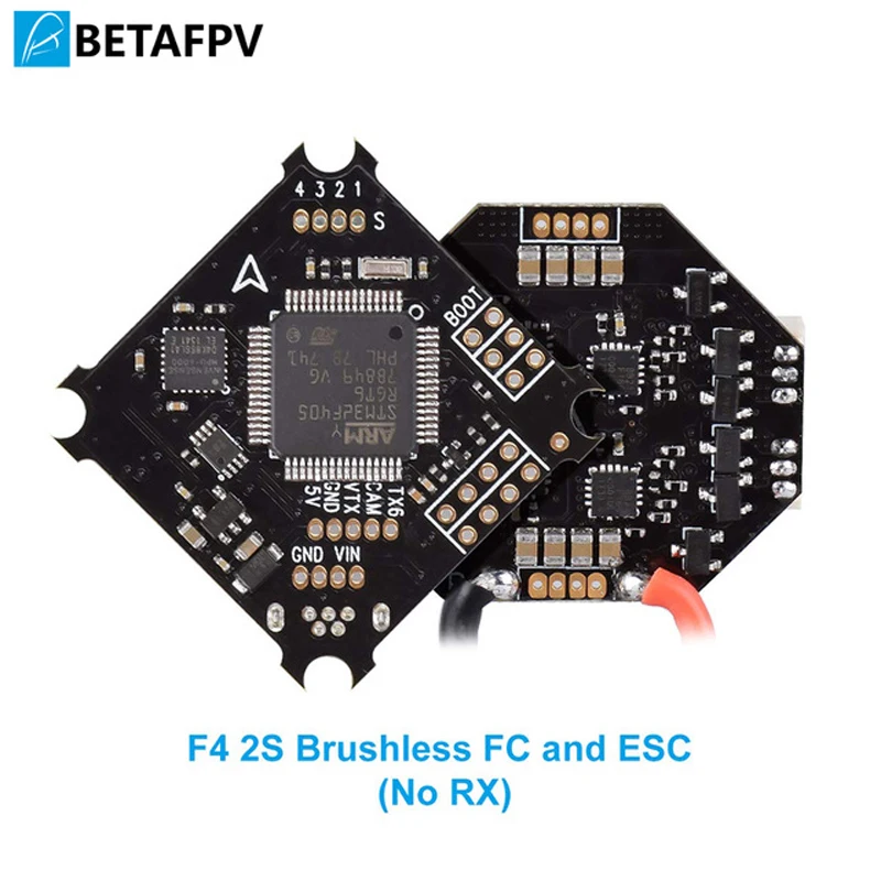 2S F4 FC Brushless Flight Controller ESC OSD Smart Audio (No RX) with XT30 Cable for 2S Brushless Whoop Drone Beta75X Beta65X
2S F4 FC Brushless Flight Controller ESC OSD Smart Audio (No RX) with XT30 Cable for 2S Brushless Whoop Drone Beta75X Beta65X