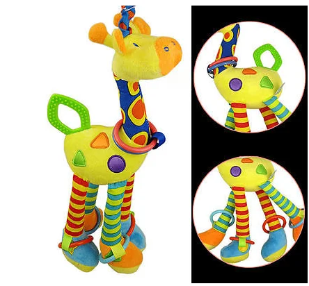 Plush Infant Baby Development Soft Giraffe Animal Handbells Rattles Handle Toys Hot Selling WIth Teether Baby Toy 1 pc
Plush Infant Baby Development Soft Giraffe Animal Handbells Rattles Handle Toys Hot Selling WIth Teether Baby Toy 1 pc