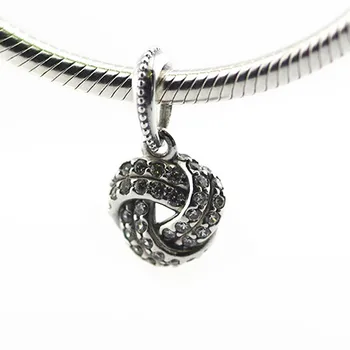 Mother Gift Sparkling Love Knot Charm 925 Sterling silver Jewelry Fits European Charms Bracelet For Women DIY Beads
Mother Gift Sparkling Love Knot Charm 925 Sterling silver Jewelry Fits European Charms Bracelet For Women DIY Beads
