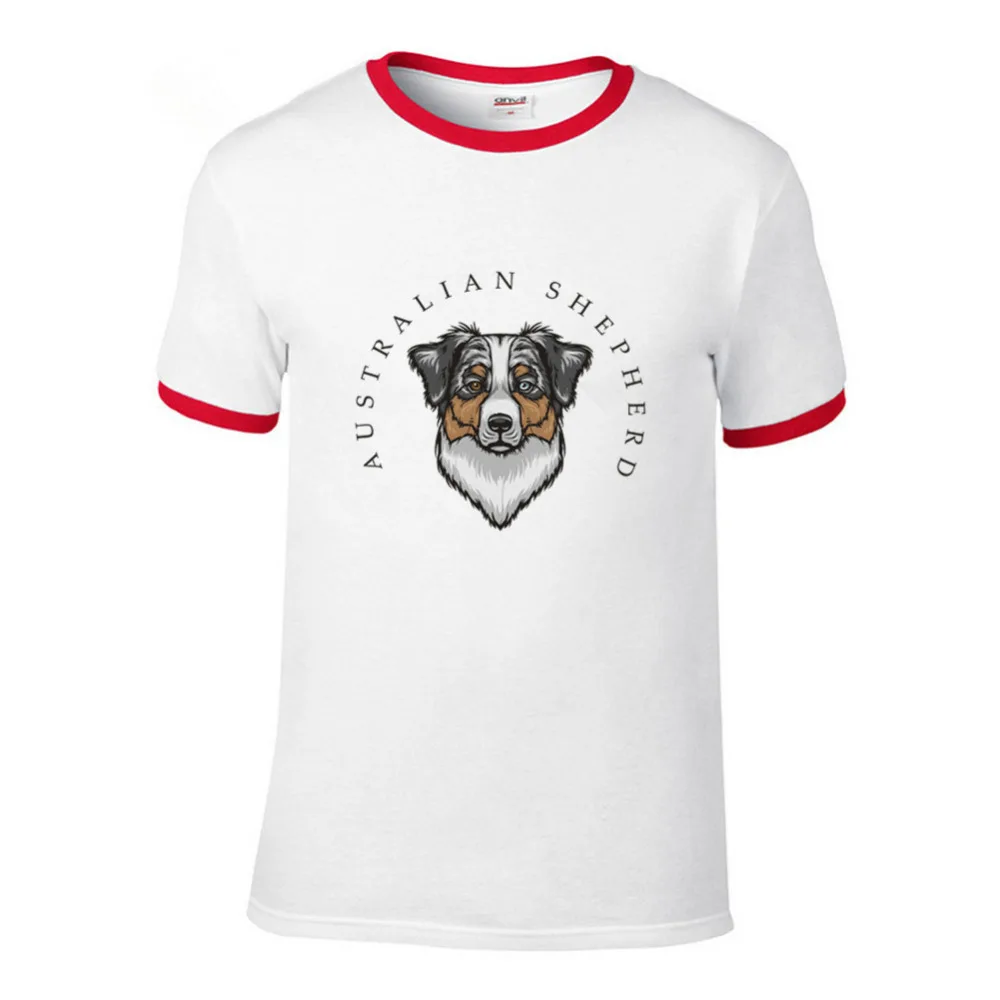 Australian Shepherd Tops Tees Dog Printed Men T Shirts Lovely Trippy Dog T-Shirt Cute Summer style New Men Cotton tshirts
Australian Shepherd Tops Tees Dog Printed Men T Shirts Lovely Trippy Dog T-Shirt Cute Summer style New Men Cotton tshirts