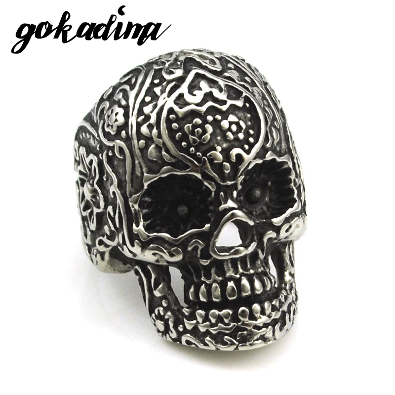 GOKADIMA Fashion 316L Stainless Steel Rings Men Jewellery, Gothic Style Jewelry, Rock PUNK, Biker Skull Ring 2017,WR065
GOKADIMA Fashion 316L Stainless Steel Rings Men Jewellery, Gothic Style Jewelry, Rock PUNK, Biker Skull Ring 2017,WR065