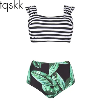 TQSKK 2019 New High Waist Bikinis Women Swimwear Plus Size Swimuit Female Retro Beach Bikini Set Bathing Suit Swim Wear Biquini 
TQSKK 2019 New High Waist Bikinis Women Swimwear Plus Size Swimuit Female Retro Beach Bikini Set Bathing Suit Swim Wear Biquini