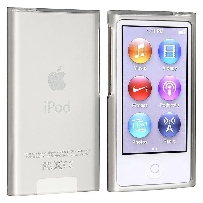 

50X Frost Clear Soft TPU Gel Rubber Silicone Case For Apple iPod Nano 7th Gen 7 7G nano7 skin cover coque fundas wholesale