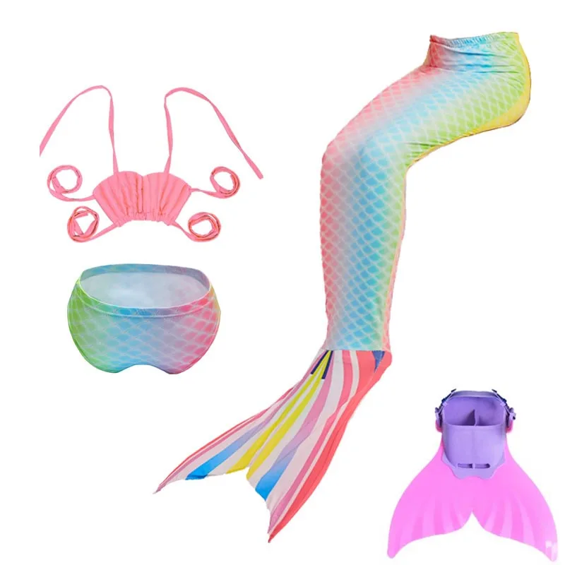Girls Little mermaid tails with Monofin,halloween Costumes Swimsuit Swimmable Mermaid Tail For Kids Swimming 4 Piece Bikini Sets
Girls Little mermaid tails with Monofin,halloween Costumes Swimsuit Swimmable Mermaid Tail For Kids Swimming 4 Piece Bikini Sets