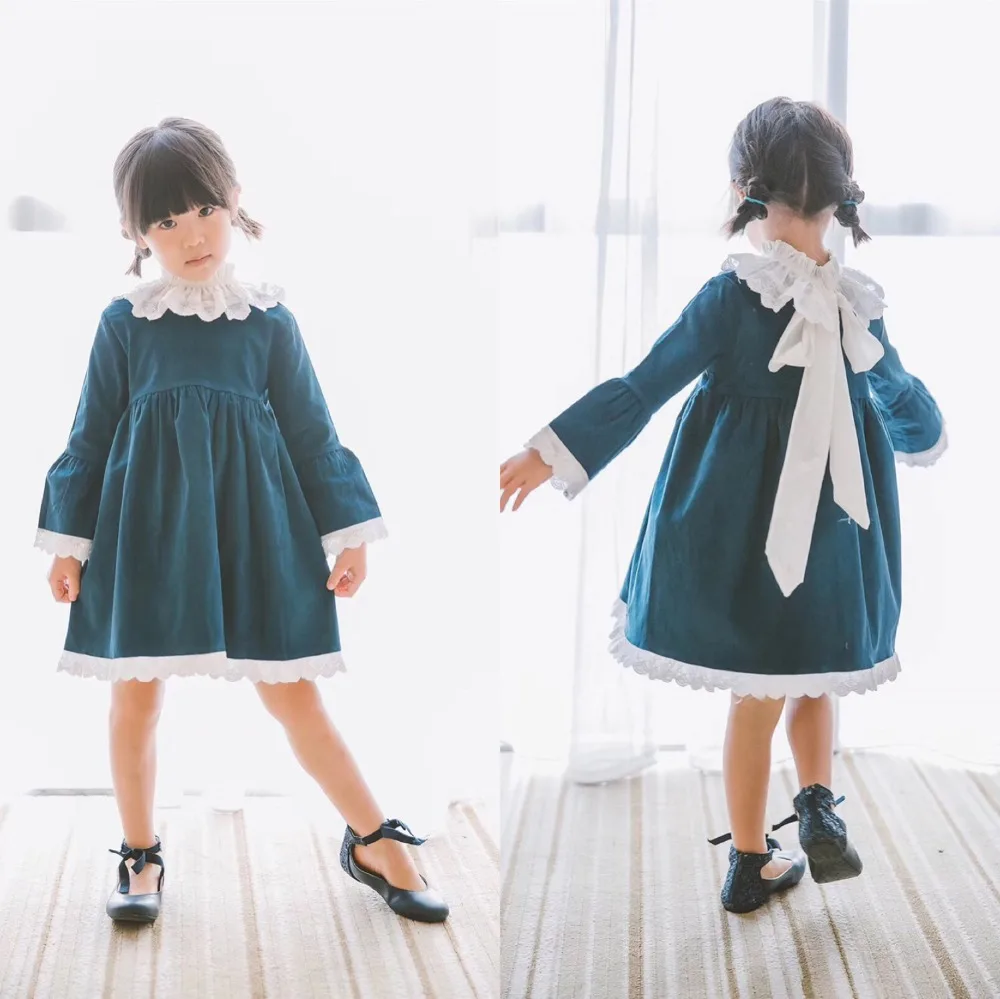 Girls long sleeve dress vintage style fashion baby girls dresses boutique kids clothes
Girls long sleeve dress vintage style fashion baby girls dresses boutique kids clothes