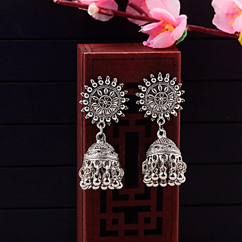Amader New Carved India Jhumke Jewelry Tribe Silver Earrings For Women Lantern Thailand Boho Tribal Jewelry Oorbellen HXE060
Amader New Carved India Jhumke Jewelry Tribe Silver Earrings For Women Lantern Thailand Boho Tribal Jewelry Oorbellen HXE060