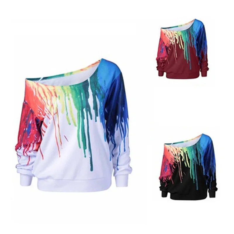 Plus Size Pullover Sweatshirt Women Autumn Multicolor Off Shoulder Tops Batwing Sleeve Clothes Cotton Autumn Sweatshirt Female
Plus Size Pullover Sweatshirt Women Autumn Multicolor Off Shoulder Tops Batwing Sleeve Clothes Cotton Autumn Sweatshirt Female
