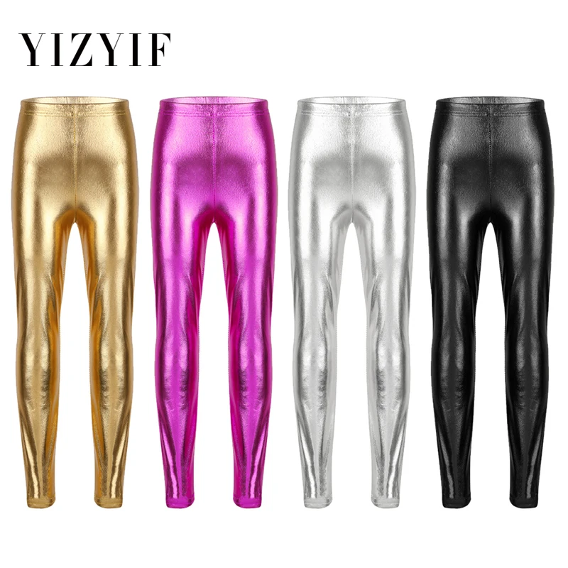 YiZYiF Kids Girls Shiny Pants Leggings Metallic Fashion Solid Skinny Pants Leggings for Performances Costumes Dance Competitions
YiZYiF Kids Girls Shiny Pants Leggings Metallic Fashion Solid Skinny Pants Leggings for Performances Costumes Dance Competitions