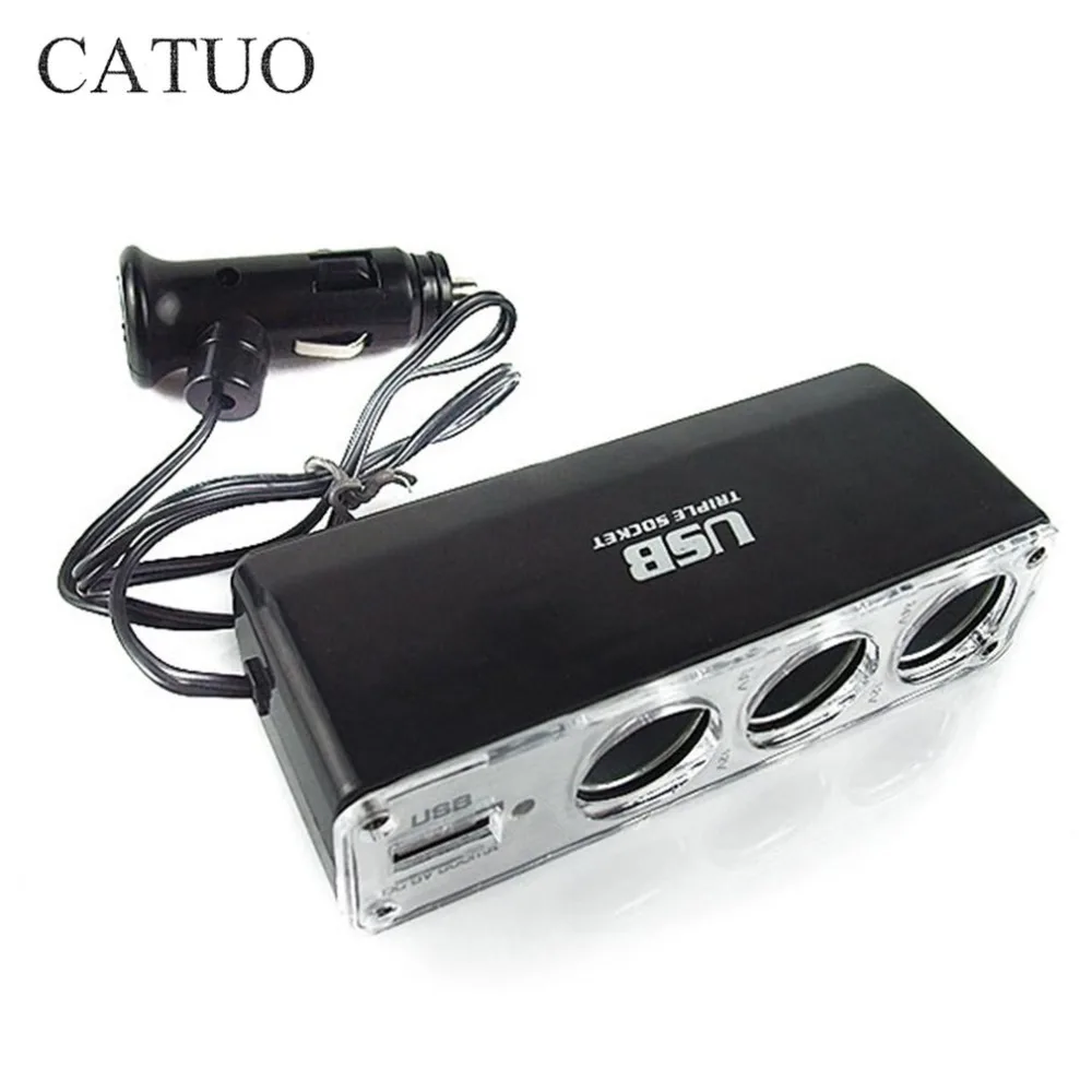 CATUO Newest Universal 2 Way Car Cigarette Lighter Socket Splitter Charger Power Adapter DC 12V/24V With USB LED Light Switch
CATUO Newest Universal 2 Way Car Cigarette Lighter Socket Splitter Charger Power Adapter DC 12V/24V With USB LED Light Switch