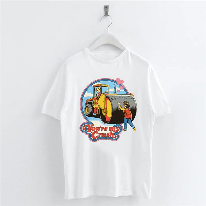 You're My Crush Printed T-shirt Colorful Cartoon Pattern Printed Short Sleeve T-shirts Summer Casual Elastic Slim T Shirts Tops
You're My Crush Printed T-shirt Colorful Cartoon Pattern Printed Short Sleeve T-shirts Summer Casual Elastic Slim T Shirts Tops
