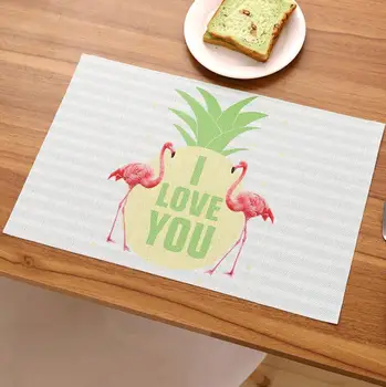 Fyjafon 4/6pieces Kitchen Table Mats Set Printed PVC Table Mat Washable Heat Protection Placemat Rectangle For Dining Table 
Fyjafon 4/6pieces Kitchen Table Mats Set Printed PVC Table Mat Washable Heat Protection Placemat Rectangle For Dining Table