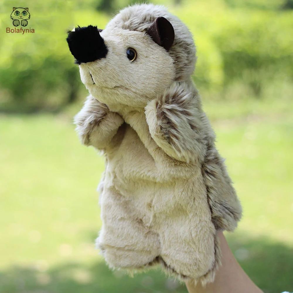 

BOLAFYNIA Children Hand Puppet Toys animal Hedgehog puppets baby kid plush Stuffed Toy for Christmas birthday gifts