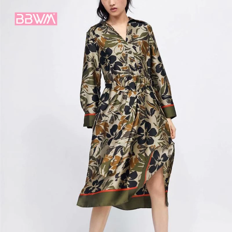 Slim slimming flower print waist bow tie waist slim dress female 2019 spring new
Slim slimming flower print waist bow tie waist slim dress female 2019 spring new
