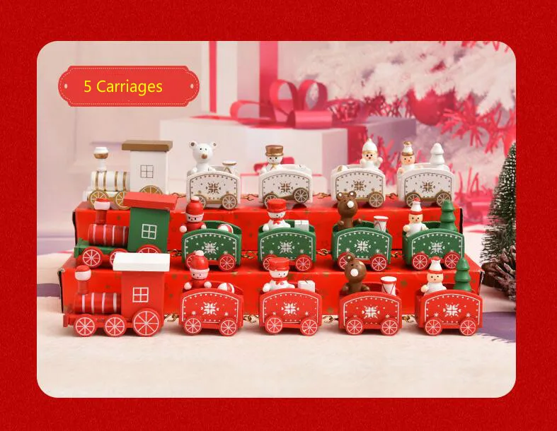 Five Carriages Christmas Decoration Wooden Train For Children's Gifts Home Desktop Decoration
Five Carriages Christmas Decoration Wooden Train For Children's Gifts Home Desktop Decoration