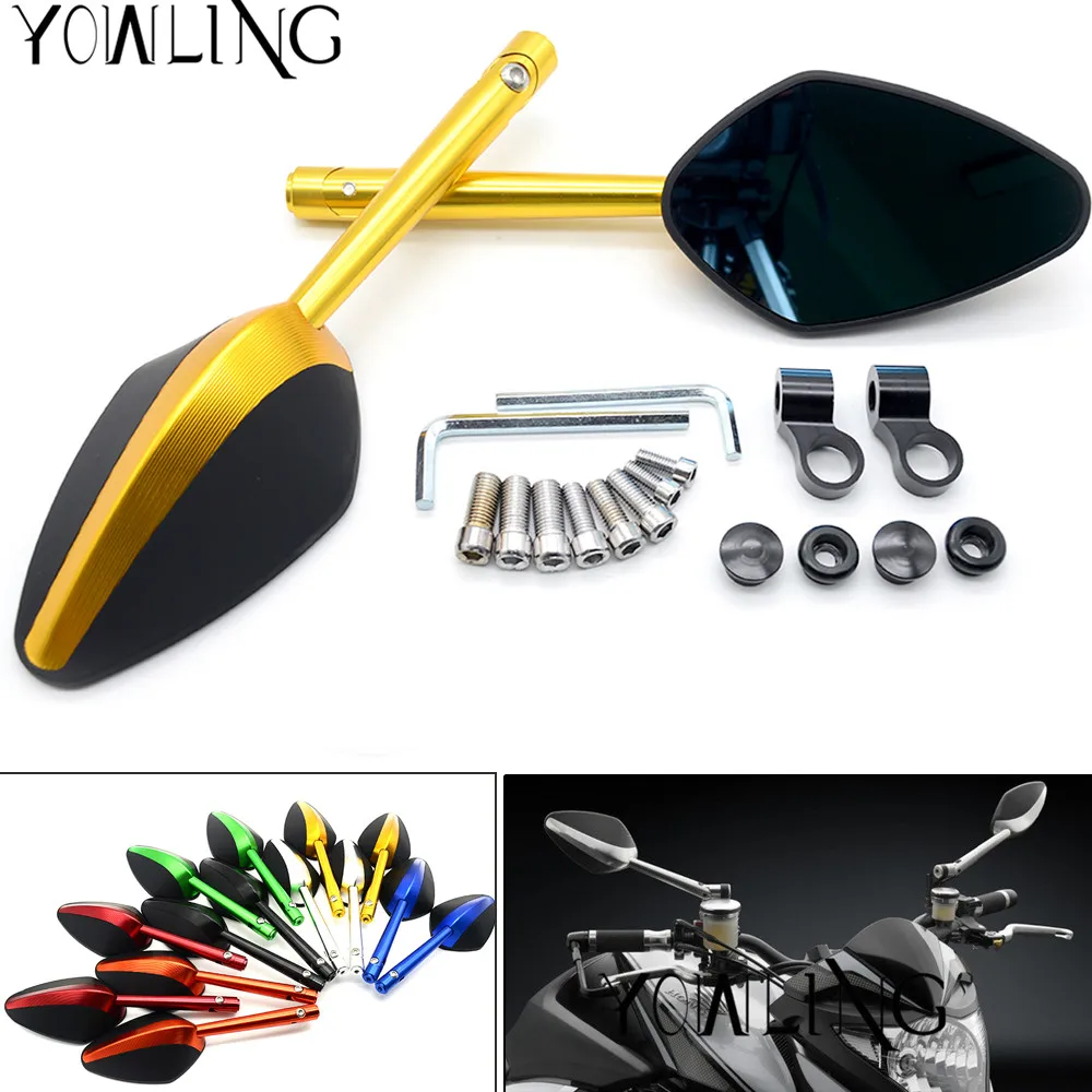 CNC Aluminum Side Mirrors Accessories Motorcycle Rearview Mirror for Yamaha R1 R6 R6S TMAX 530 YZF 1000R Thunderace YZF 600R R3
CNC Aluminum Side Mirrors Accessories Motorcycle Rearview Mirror for Yamaha R1 R6 R6S TMAX 530 YZF 1000R Thunderace YZF 600R R3