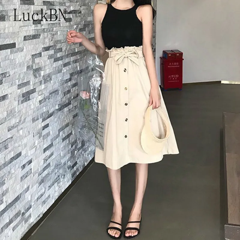 Summer Autumn Skirts Womens 2018 Midi Knee Length Korean Elegant Button High Waist Skirt Female Pleated School Skirt Casual Hot
Summer Autumn Skirts Womens 2018 Midi Knee Length Korean Elegant Button High Waist Skirt Female Pleated School Skirt Casual Hot