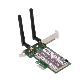 Wireless LAN Card BT Dual Band WiFi Network Card with High-gain Antennas 300M PCI-E Adapter Card Wireless Network
Wireless LAN Card BT Dual Band WiFi Network Card with High-gain Antennas 300M PCI-E Adapter Card Wireless Network