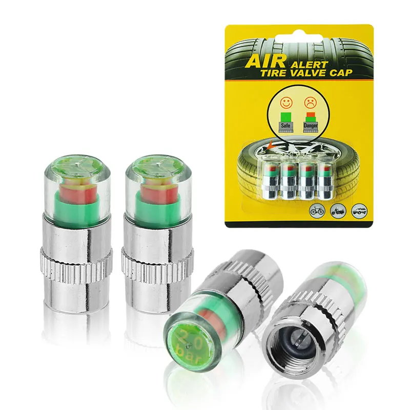 4 PCS 2.4Bar 36PSI Auto Automatic Stem Tire Pressure Monitor Cap Sensor Indicator Eye Alarm Diagnostic Tool Kit
4 PCS 2.4Bar 36PSI Auto Automatic Stem Tire Pressure Monitor Cap Sensor Indicator Eye Alarm Diagnostic Tool Kit