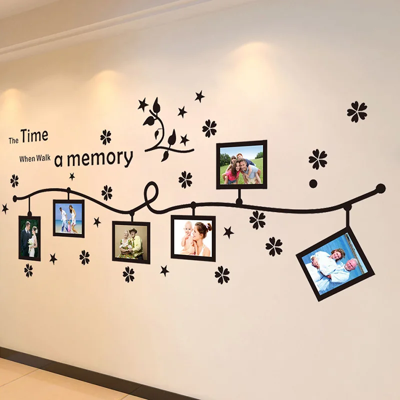 DIY Flower Stars Photo Flower Vine Wall stickers Quotes Vinyls Stickers Large 240*80cm family Wall decals Home Decor Living Room
DIY Flower Stars Photo Flower Vine Wall stickers Quotes Vinyls Stickers Large 240*80cm family Wall decals Home Decor Living Room