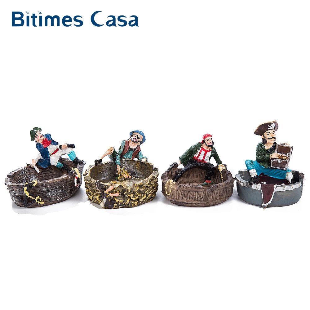 Bitimes Resin Pirate Figurine Ashtray Statue Ornament Caribbean Pirates Boat Figurines Home Decoration
Bitimes Resin Pirate Figurine Ashtray Statue Ornament Caribbean Pirates Boat Figurines Home Decoration