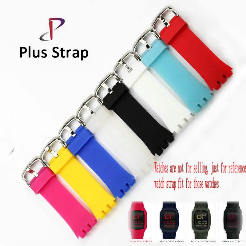 Silicone Watch Band Strap for Swatch Touch Strap Replacement Stainless Steel Pin Buckle Rubber Women&Men 24 MM Watch strap
Silicone Watch Band Strap for Swatch Touch Strap Replacement Stainless Steel Pin Buckle Rubber Women&Men 24 MM Watch strap