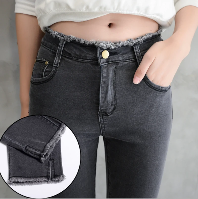 fashion fringe jeans women 2018 spring summer pencil pants bodycon gray black split pants stretch trousers high waist pants
fashion fringe jeans women 2018 spring summer pencil pants bodycon gray black split pants stretch trousers high waist pants