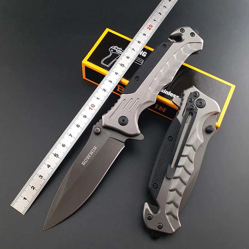Titanium Tactical Folding Knife FA46 Steel and G10 Handle Cold finish Steel Hunting Survival Sharp Blade Knife Rescue EDC Tool
Titanium Tactical Folding Knife FA46 Steel and G10 Handle Cold finish Steel Hunting Survival Sharp Blade Knife Rescue EDC Tool