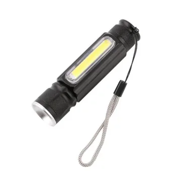 

Wasafire 3800 Lumen XM-L T6 COB LED Flashlight Built-in battery USB rechargeable Torch Zoomable 4 Modes Aluminum Lantern Camping