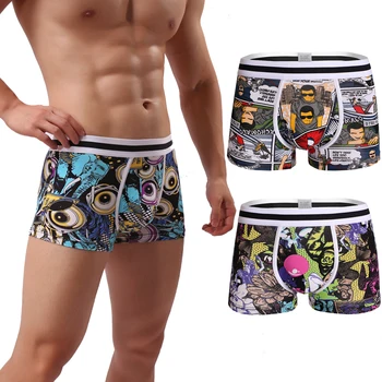 Print Boxer Trunk Low Waist U Bag Cotton Underwear Fashion Summer Boxers Comfortable Breathable Homme Sexy Boxers 2017 Cheap
Print Boxer Trunk Low Waist U Bag Cotton Underwear Fashion Summer Boxers Comfortable Breathable Homme Sexy Boxers 2017 Cheap