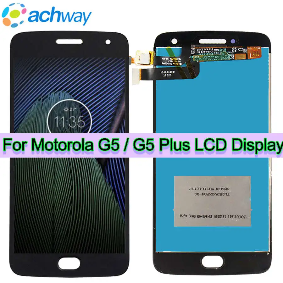 ORIGINAL 5.0" G5 Plus LCD For Motorola MOTO G5 Display G5 Plus LCD XT1685 Touch Screen Digitizer XT1670 LCD Replace G5 Plus LCD
ORIGINAL 5.0" G5 Plus LCD For Motorola MOTO G5 Display G5 Plus LCD XT1685 Touch Screen Digitizer XT1670 LCD Replace G5 Plus LCD