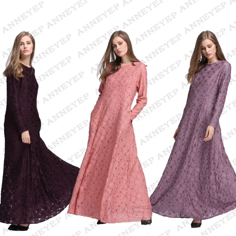 Фото Женское платье в арабском стиле кружевное для взрослых вечерние платья