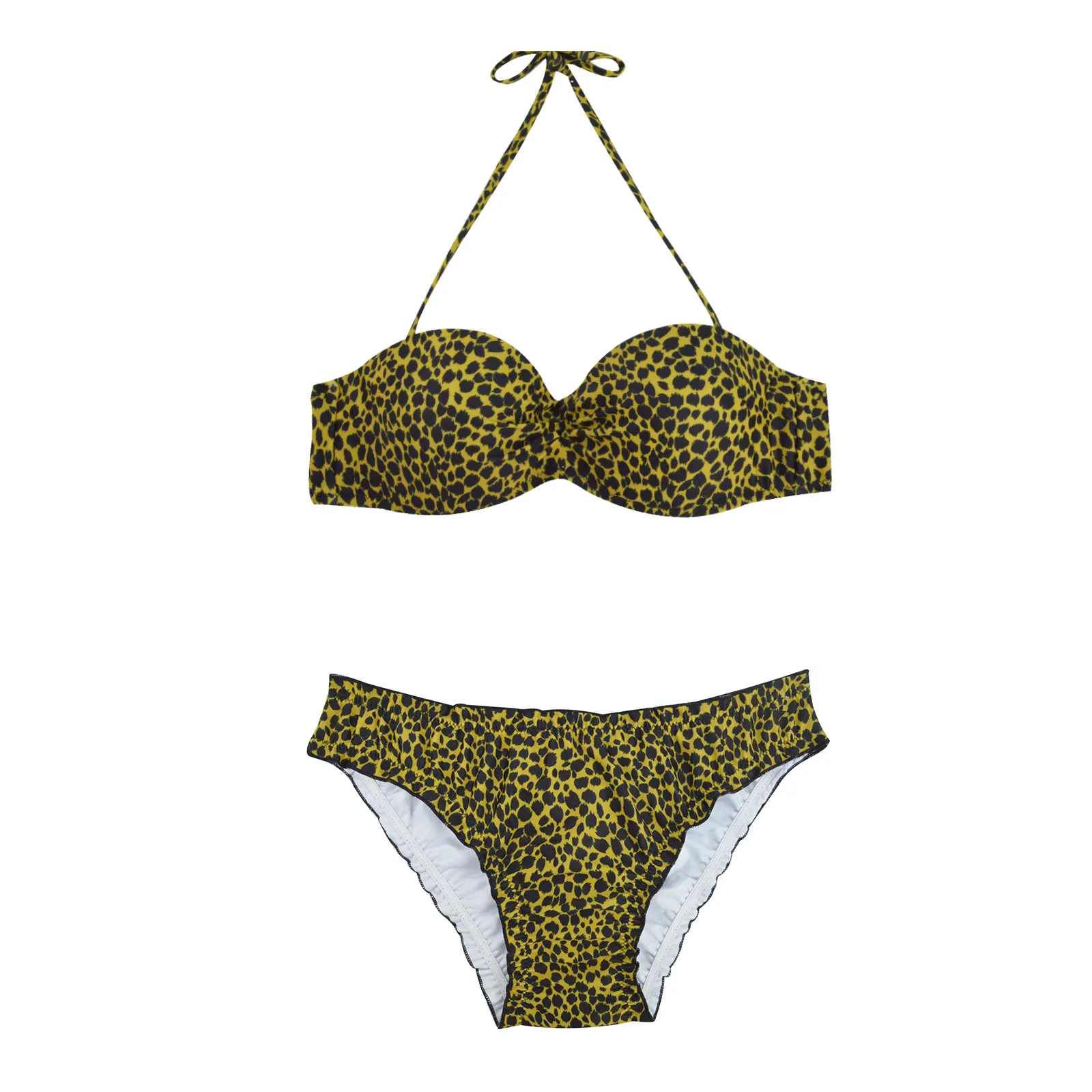 Sring Bandeau Sexy Bikini Set Brazilian Low Waist Bottom Swimwear Push Up Swimsuit Halter Biquinis Solid Padded Bikinis Chiffons
Sring Bandeau Sexy Bikini Set Brazilian Low Waist Bottom Swimwear Push Up Swimsuit Halter Biquinis Solid Padded Bikinis Chiffons