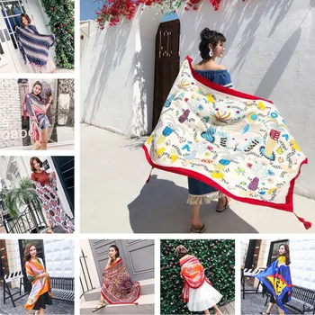 2019 Beach Dress Kaftan Beach Sarongs Sexy print Cover-Up Bikini Swimwear Tunic Swimsuit Bathing Suit 180*100cm Cover Ups Pareo
2019 Beach Dress Kaftan Beach Sarongs Sexy print Cover-Up Bikini Swimwear Tunic Swimsuit Bathing Suit 180*100cm Cover Ups Pareo
