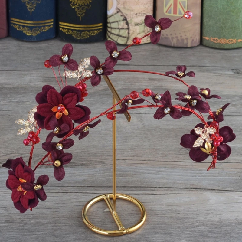 JAVRICK Bride Headband Red Flowers Jewelry Women Wedding Hairband Fashion Handmade Decoration
JAVRICK Bride Headband Red Flowers Jewelry Women Wedding Hairband Fashion Handmade Decoration